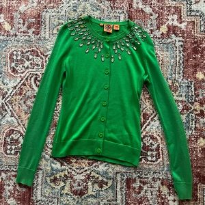 Tory Burch silk/cashmere cardigan